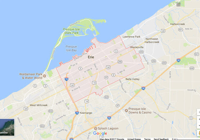 Erie Pa Map